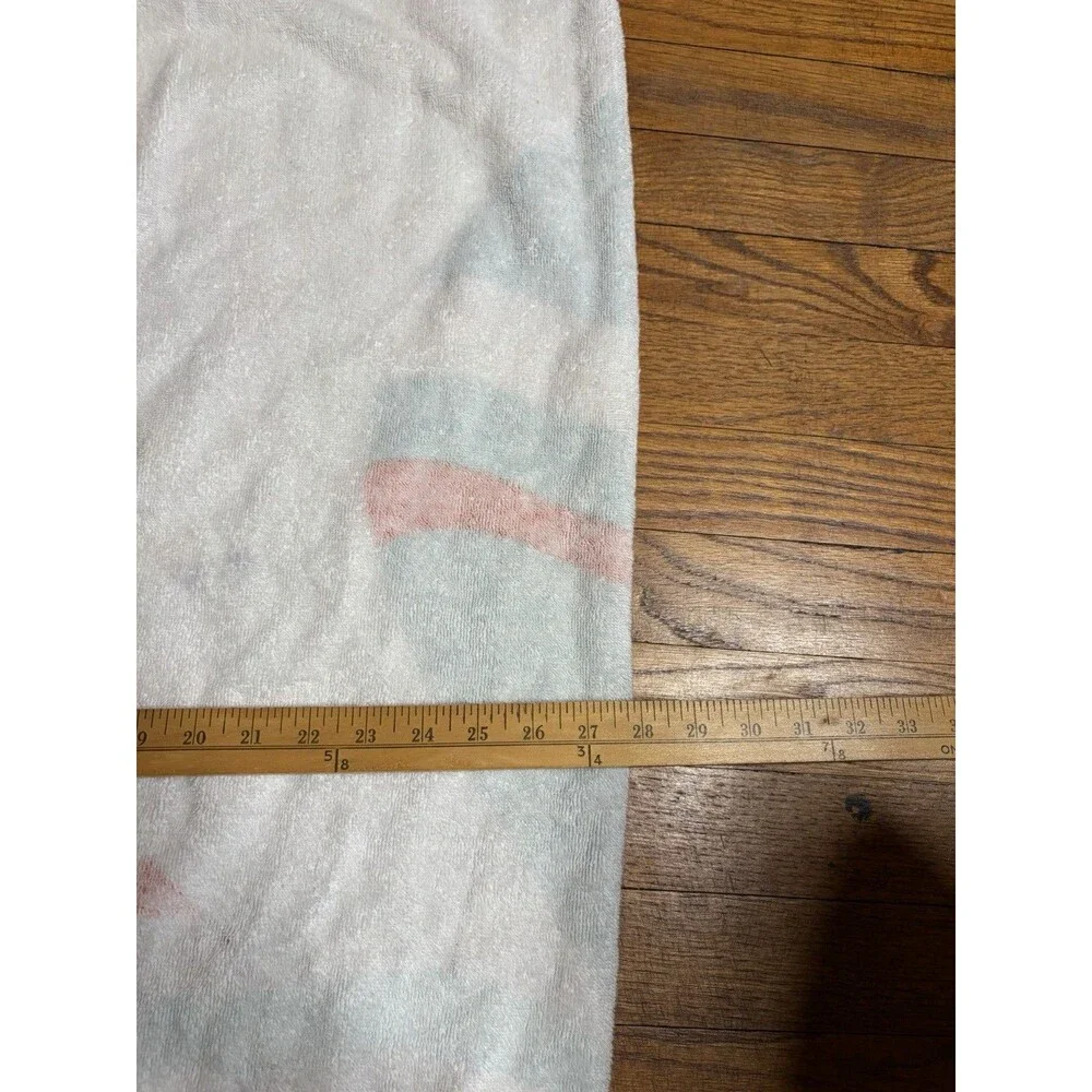 Vintage 80s TerriMondo Clari Sailboats Beach Towel 100% Cotton Israel